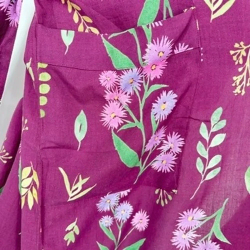 Uncommon Goods Juliet Meeks Birth Month Flower Robe Purple Aster‎ September XS/S